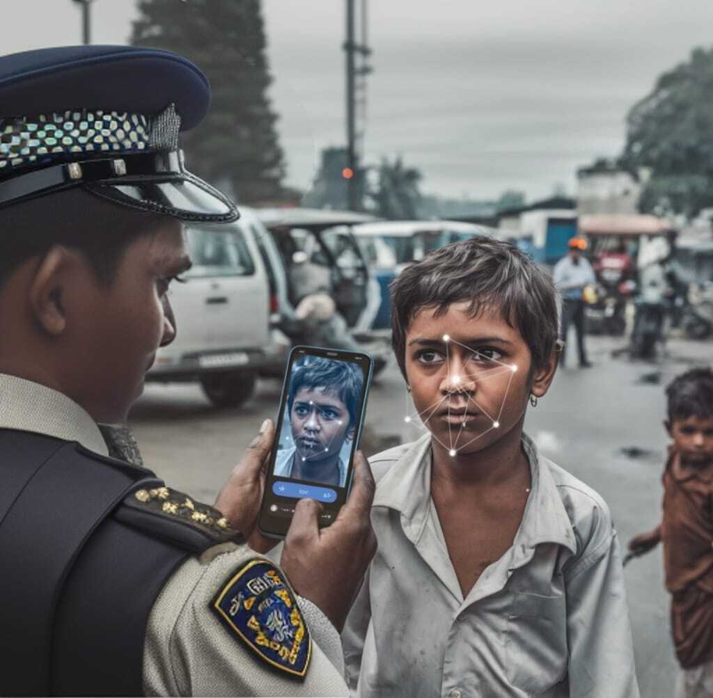 Khoji police face scan